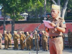 Plt Asisten Ekobang Setdakab Lampung Selatan Pimpin Apel Mingguan