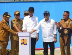 Bupati Lampung Selatan Dampingi Presiden Jokowi Resmikan SPAM di Natar