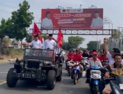 Kata “LANJUTKAN” Bergema Mengiringi Paslon Pertahanan Nanang- Antoni Ke KPU