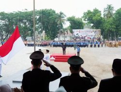 Plt Bupati Lamsel Pimpin Upacara Hari Pahlawan ke-79 Hingga Tabur Bunga