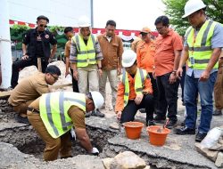 Gedung Pusdalops BPBD Lamsel Mulai Dibangun, Bupati Nanang Lakukan Groundbreaking