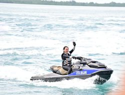 Spektakuler! Atraksi Jetski Pertama Taklukan Selat Sunda, Zita Anjani Pimpin Aksi Pembuka Lamsel Fest 2025